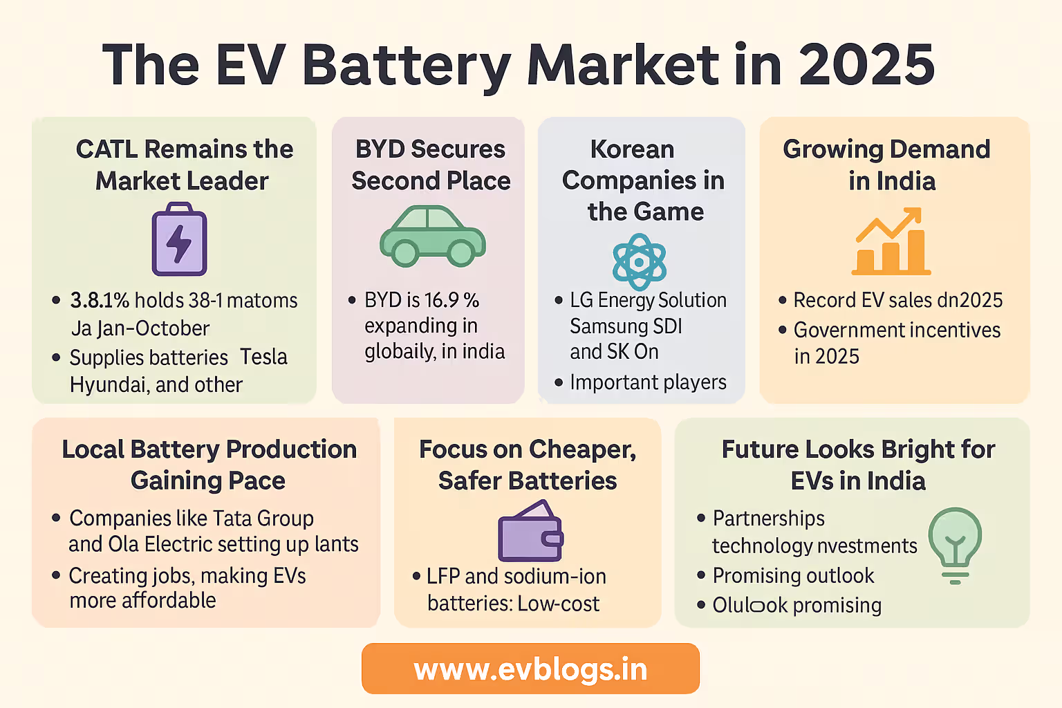 CATL, BYD lead global EV battery market in 2025